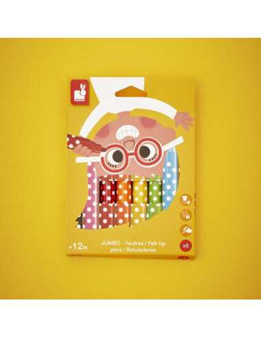8 Feutres Jumbo - Janod 8 Feutres Jumbo - Janod