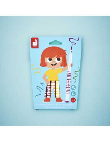 10 Feutres pinceaux - Janod 10 Feutres pinceaux - Janod