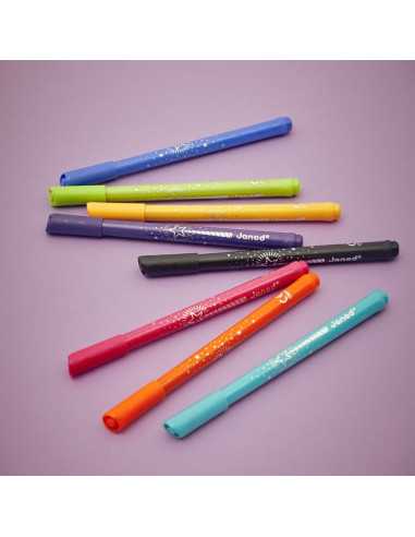 8 Feutres pailletés - Janod 8 Feutres pailletés - Janod