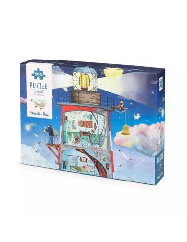 Puzzle phare 500 pièces - Moulin Roty Puzzle phare 500 pièces - Moulin Roty