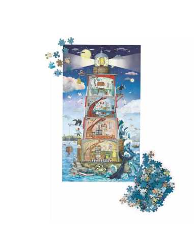 Puzzle phare 500 pièces - Moulin Roty Puzzle phare 500 pièces - Moulin Roty