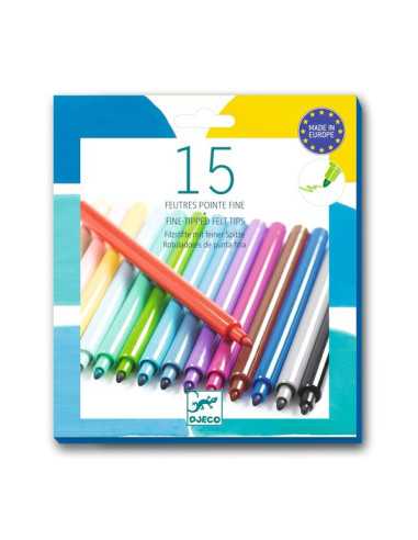 Feutres pointe fine Pacifique - Djeco Feutres pointe fine Pacifique - Djeco