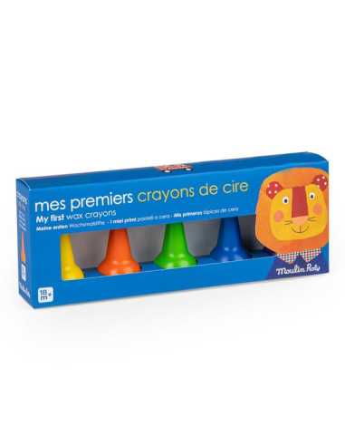5 crayons de cire Les Popipop -...