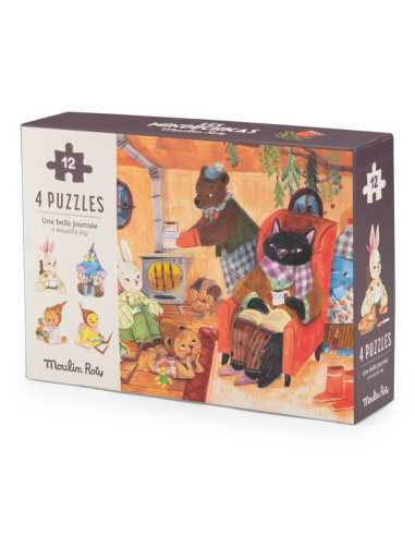 4 mini puzzles Une belle journée Les... 4 mini puzzles Une belle journée Les...