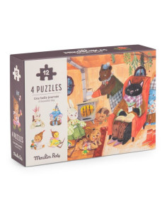 4 mini puzzles Une belle...