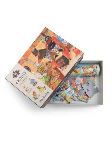 4 mini puzzles Une belle journée Les... 4 mini puzzles Une belle journée Les...