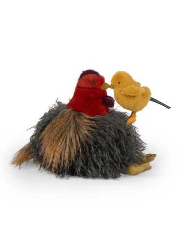 Peluche poule Tout autour du monde -... Peluche poule Tout autour du monde -...