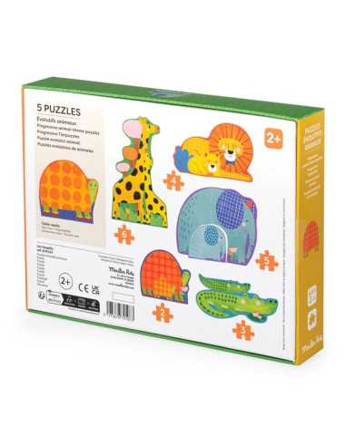 Puzzles évolutifs animaux Les... Puzzles évolutifs animaux Les...