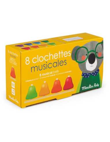 8 clochettes musicales Les Popipop -...