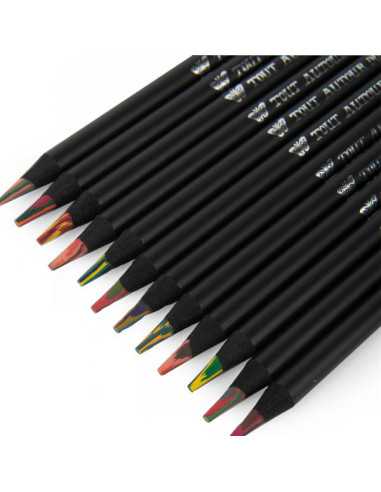12 crayons de couleur multicolores... 12 crayons de couleur multicolores...