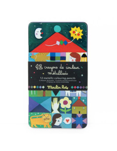 12 crayons de couleur...