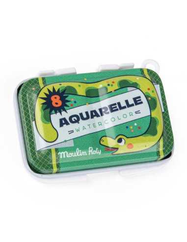 Mini palette aquarelle verte - Moulin... Mini palette aquarelle verte - Moulin...