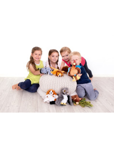 Peluche gant marionnette lion 2