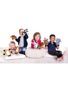 Peluche gant marionnette lapin 2