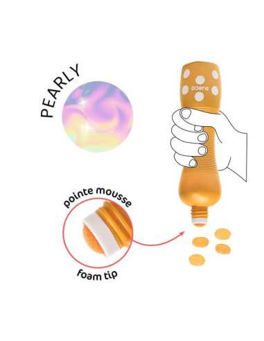 4 Marqueurs gros pois Pearly - Djeco 4 Marqueurs gros pois Pearly - Djeco