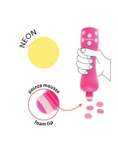 4 Marqueurs gros pois Néon - Djeco 4 Marqueurs gros pois Néon - Djeco