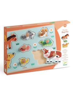 Puzzle en bois Dog'n'Co -...