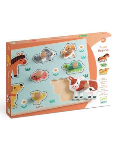 Puzzle en bois Dog'n'Co - Djeco