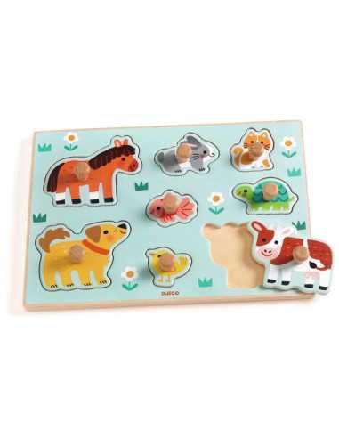 Puzzle en bois Dog'n'Co - Djeco Puzzle en bois Dog'n'Co - Djeco