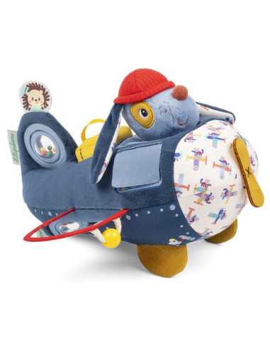Peluche Jules avion d'activités -...