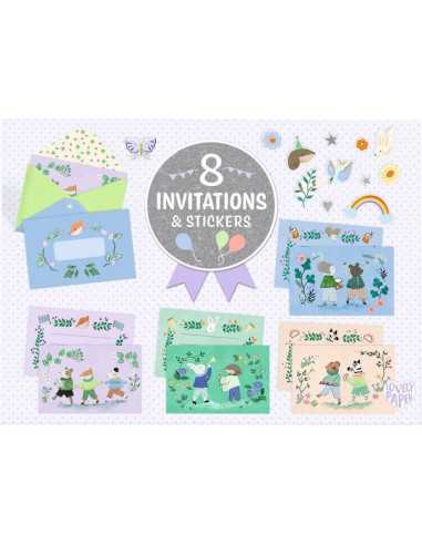 Cartes d'invitation Fanfare des...