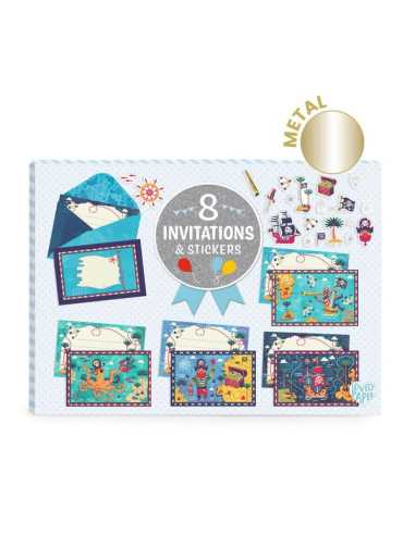 Cartes d'invitation Tous à bord - Djeco Cartes d'invitation Tous à bord - Djeco