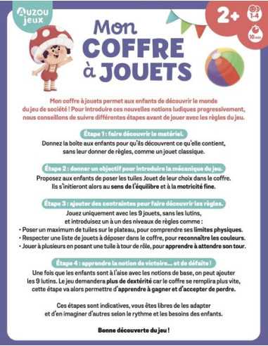 Jeu Mon coffret à jouets - Auzou Jeu Mon coffret à jouets - Auzou