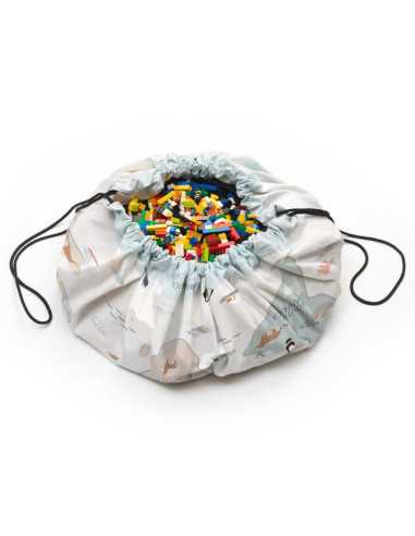 Sac à jouets worldmap colors - PlayandGo Sac à jouets worldmap colors - PlayandGo