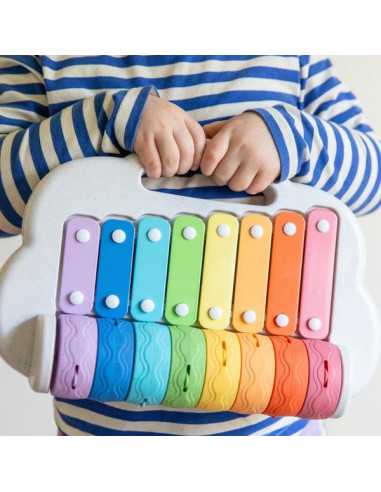 Xylophone à rouleaux arc en ciel -... Xylophone à rouleaux arc en ciel -...