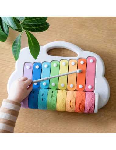 Xylophone à rouleaux arc en ciel -... Xylophone à rouleaux arc en ciel -...