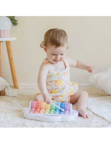 Xylophone à rouleaux arc en ciel -... Xylophone à rouleaux arc en ciel -...