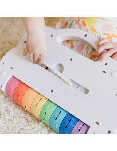 Xylophone à rouleaux arc en ciel -... Xylophone à rouleaux arc en ciel -...