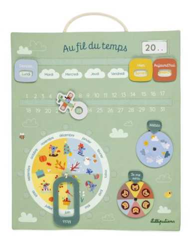 Calendrier Au fil du temps vert -...