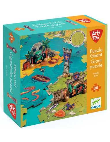 Puzzle géant Bataille 30 pièces - Djeco