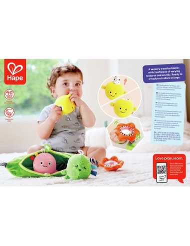 Hochet 3 petits pois - Hape Hochet 3 petits pois - Hape