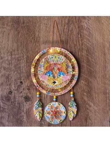 Attrape-rêves lumineux en fils tendus... Attrape-rêves lumineux en fils tendus...