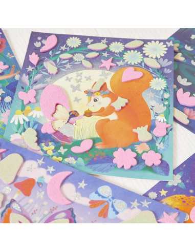 Stickers et sable phosphorescent... Stickers et sable phosphorescent...