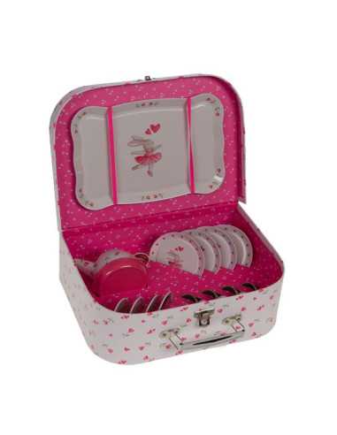 Valise dinette en métal ballerine -... Valise dinette en métal ballerine -...