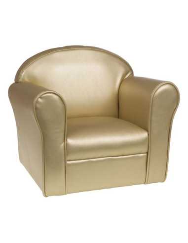 Fauteuil club enfant doré - Amadeus...