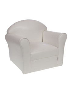 Fauteuil club enfant blanc...