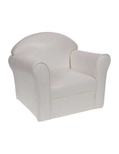 Fauteuil club enfant blanc - Amadeus...
