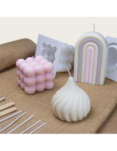 Coffret 5 bougies cire de soja -... Coffret 5 bougies cire de soja -...