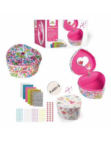 Boite à musique coeur 3D mosaïques -... Boite à musique coeur 3D mosaïques -...