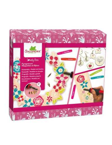 Coffret pyrogravure maquette et...
