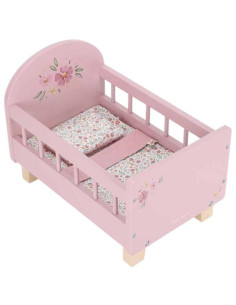 Lit en bois pour poupée -...