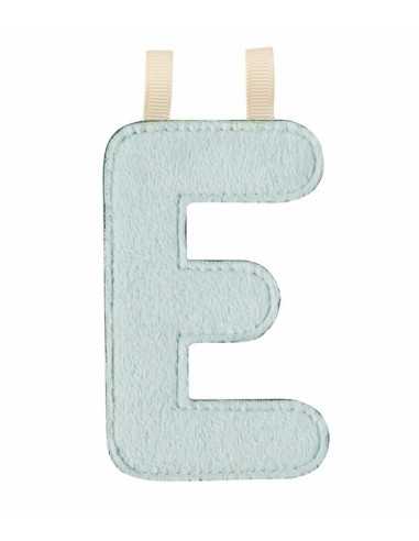Lettre E bleue phosphorescente -...