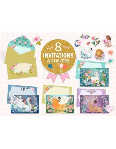 Cartes d'invitation Créatures...
