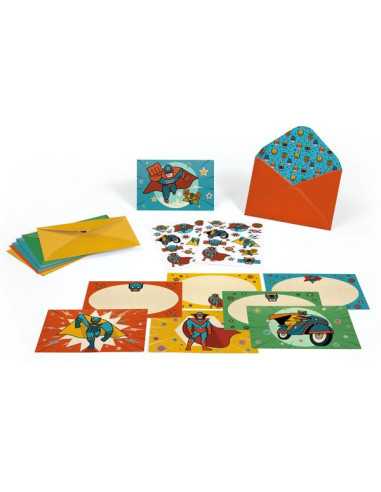 Cartes d'invitation Pow Bang - Djeco Cartes d'invitation Pow Bang - Djeco