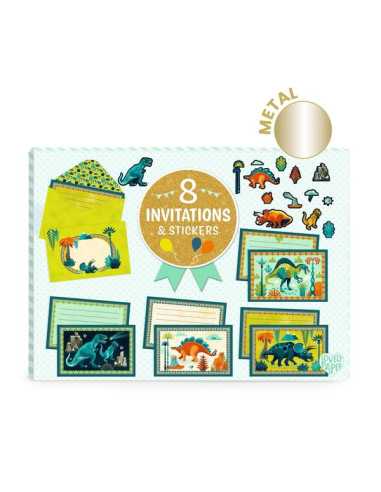 Cartes d'invitation Cric croc Dino... Cartes d'invitation Cric croc Dino...