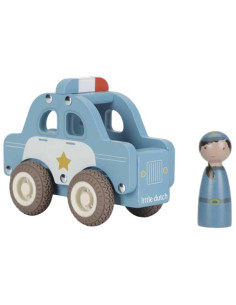 Voiture de police en bois -...